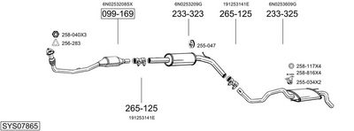 Изпускателна система BOSAL SYS07865