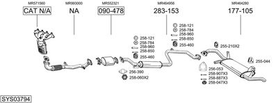 SISTEM DE ESAPAMENT BOSAL SYS03794