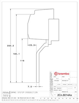 BREMBO Didelio efektyvumo stabdžių komplektas