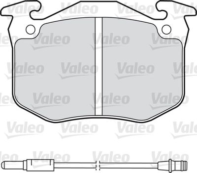 Комплект тормозных колодок, дисковый тормоз VALEO 598175 для RENAULT 5