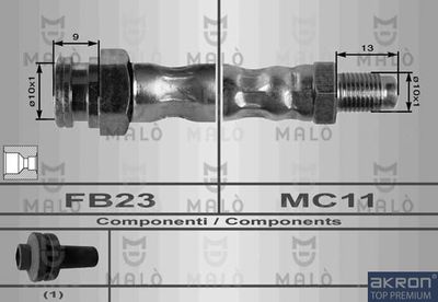 Тормозной шланг AKRON-MALÒ 8375 для LANCIA PRISMA