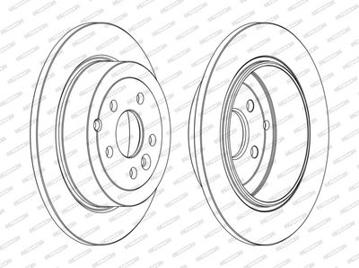 BREMSSCHEIBE FERODO DDF1578C 1