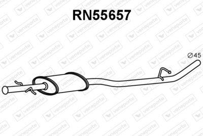 Предглушитель выхлопных газов VENEPORTE RN55657 для RENAULT KANGOO