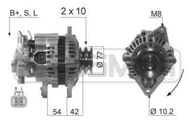 Генератор WILMINK GROUP WG2012087 для MITSUBISHI L300