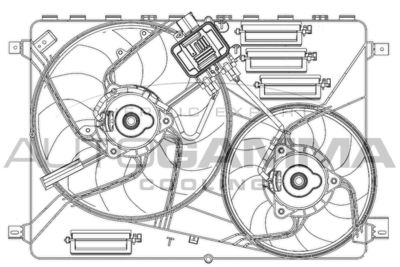 AUTOGAMMA GA200961 Вентилятор системы охлаждения двигателя  для LAND ROVER FREELANDER (Ленд ровер Фрееландер)