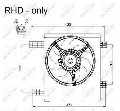 VENTILATOR RADIATOR NRF 47447 2