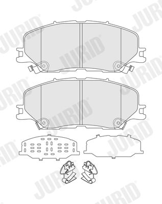 BREMSBELAGSATZ SCHEIBENBREMSE