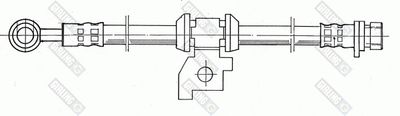 Тормозной шланг GIRLING 9004116 для HONDA PRELUDE