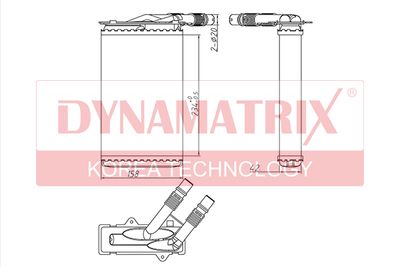 DYNAMATRIX DR72985 Радиатор печки  для NISSAN KUBISTAR (Ниссан Kубистар)