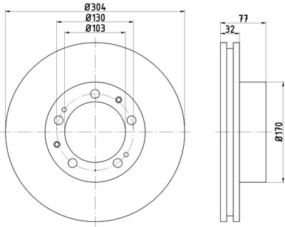 Тормозной диск TEXTAR 92039900 для PORSCHE 928