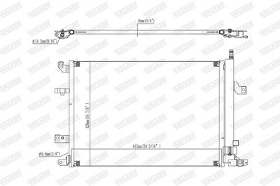 KONDENSATOR KLIMAANLAGE WALKER WCD00321 6