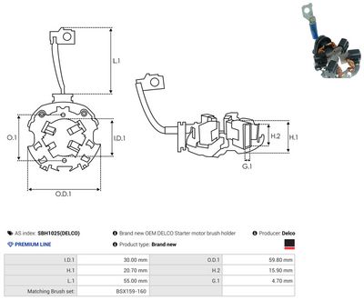 Vorschau Halter, Kohlebürsten Ansicht 2