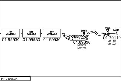 SISTEM DE ESAPAMENT MTS MITS49957A003415