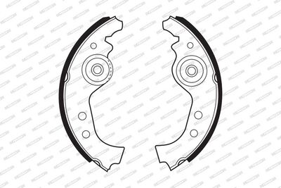 SET SABOTI FRANA FERODO FSB27 1