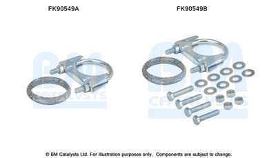 Монтажный комплект, катализатор BM CATALYSTS FK90549 для AUDI V8