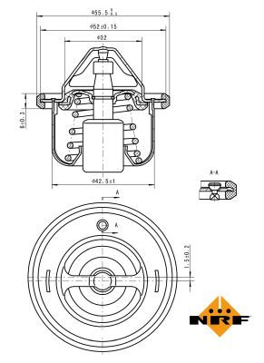 Thermostat, coolant 725127