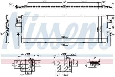 Condensator, climatizare NISSENS 941355
