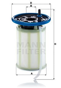 Bränslefilter MANN-FILTER PU 7019