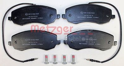 BREMSBELAGSATZ SCHEIBENBREMSE METZGER AUTOTEILE 1170563 1
