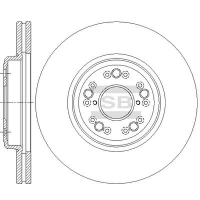 Hi-Q SD4657 Тормозные диски  для LEXUS LS (_F2_) 400 (UCF20_)