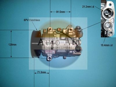 Compressor, air conditioning Auto Air Gloucester 14-1272