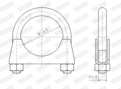 COLIER SISTEM DE ESAPAMENT WALKER 80339 8