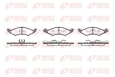 Zestaw klocków hamulcowych, hamulce tarczowe REMSA 0527.00