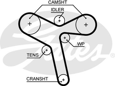 Tand/styrremssats GATES K015647XS