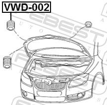 TAMPON COMPARTIMENT MOTOR FEBEST VWD002 1