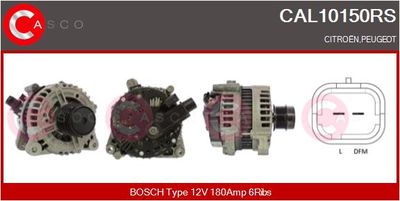 Генератор CASCO CAL10150RS для CITROËN C6