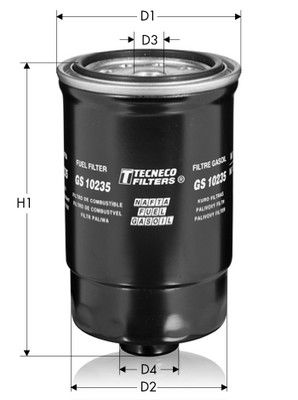 TECNECO FILTERS GS10235 Топливный фильтр  для KIA PICANTO (Киа Пиканто)