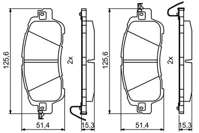 Brake Pad Set, disc brake 0 986 494 832