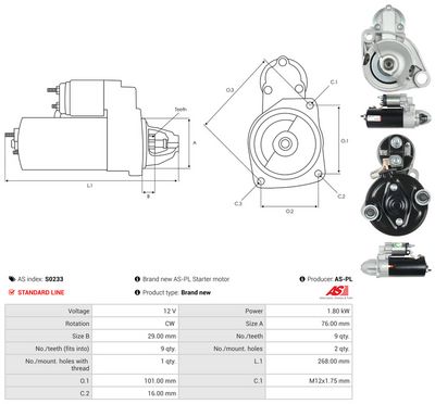 STARTER AS-PL S0233 4