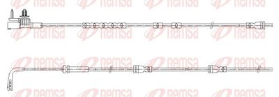 предупредителен контактен сензор, износване на накладките REMSA 001186