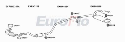 Układ wydechowy EUROFLO RNTRA19D7008A00