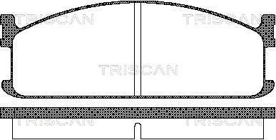 Комплект тормозных колодок, дисковый тормоз TRISCAN 8110 60912 для ISUZU PIAZZA