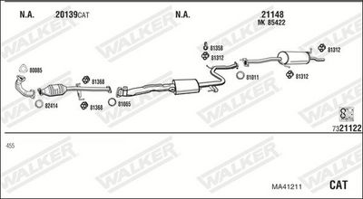 Изпускателна система WALKER MA41211