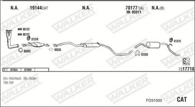 Изпускателна система WALKER FO31500