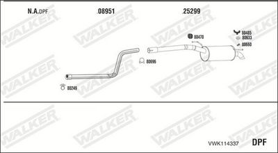 ABGASANLAGE WALKER VWK114337