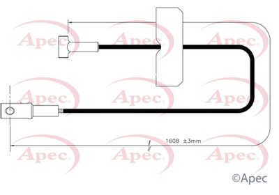 APEC Cable Pull, parking brake CAB1796