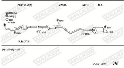 Изпускателна система WALKER DCK019897