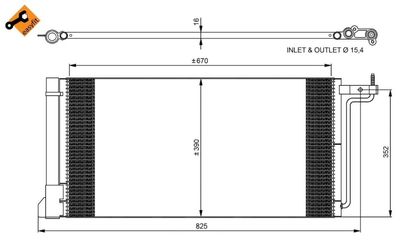 NRF Kondensator, Klimaanlage EASY FIT (350051)