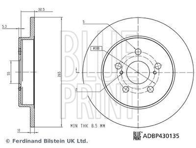 Bromsskiva BLUE PRINT ADBP430135