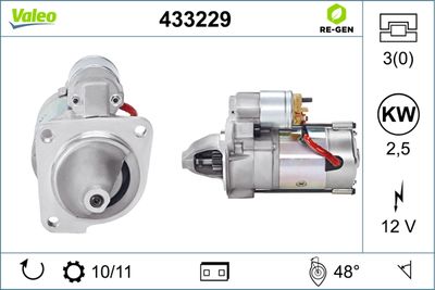 Стартер VALEO 433229 для DAF 400