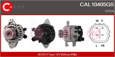 CASCO CAL10405GS Генератор  для TOYOTA (Тойота)