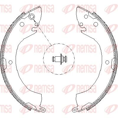 Szczęka hamulcowa REMSA 4079.00