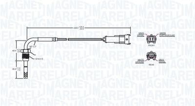 SENSOR ABGASTEMPERATUR MAGNETI MARELLI 172000233010 1