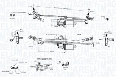 SISTEM STERGATOR PARBRIZ MAGNETI MARELLI 064351744010 1