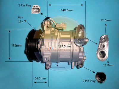 Auto Air Gloucester 14-8724P Compressor, air conditioning