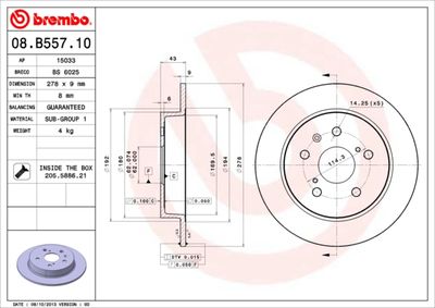 BS 6025 BRECO Тормозной диск